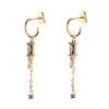 BAGUETTE CRYSTAL CREOLE W/CHAIN sold by DARK Department