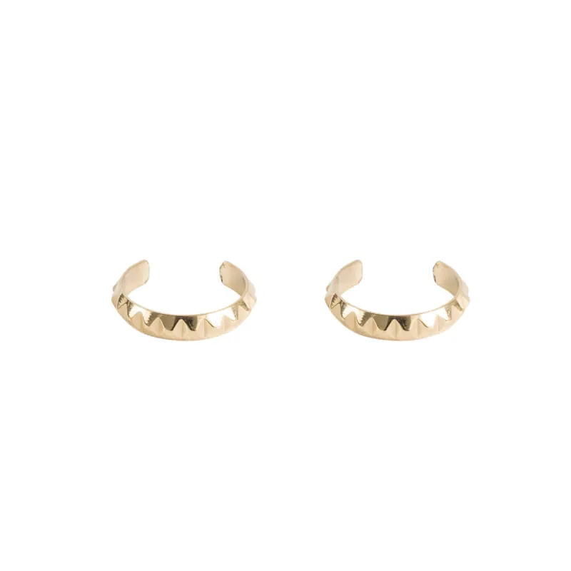 STUD EAR CUFFS GOLD sold by DARK Department