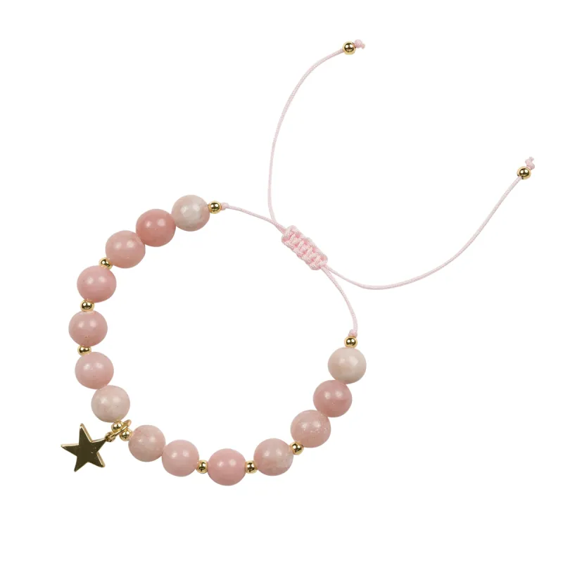 STONE BEAD BRACELET 8 MM ROSE sold by DARK Department