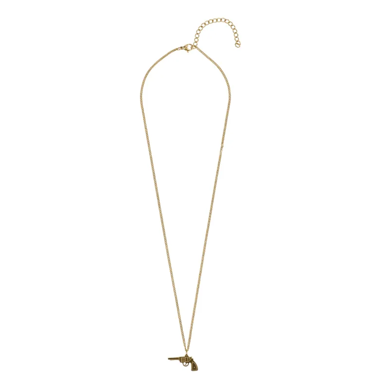 GUN NECKLACE GOLD sold by DARK Department
