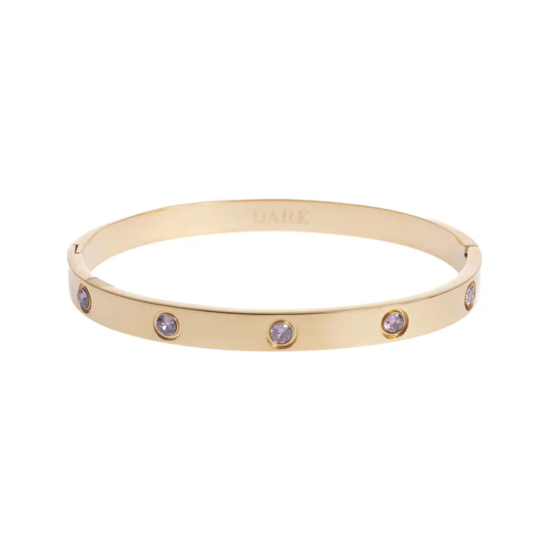 BIG DOT BANGLE DUSTY ROSE sold by DARK Department