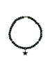 CRYSTAL BEAD BRACELET 4 MM SPARKLED STEEL BLUE sold by DARK Department