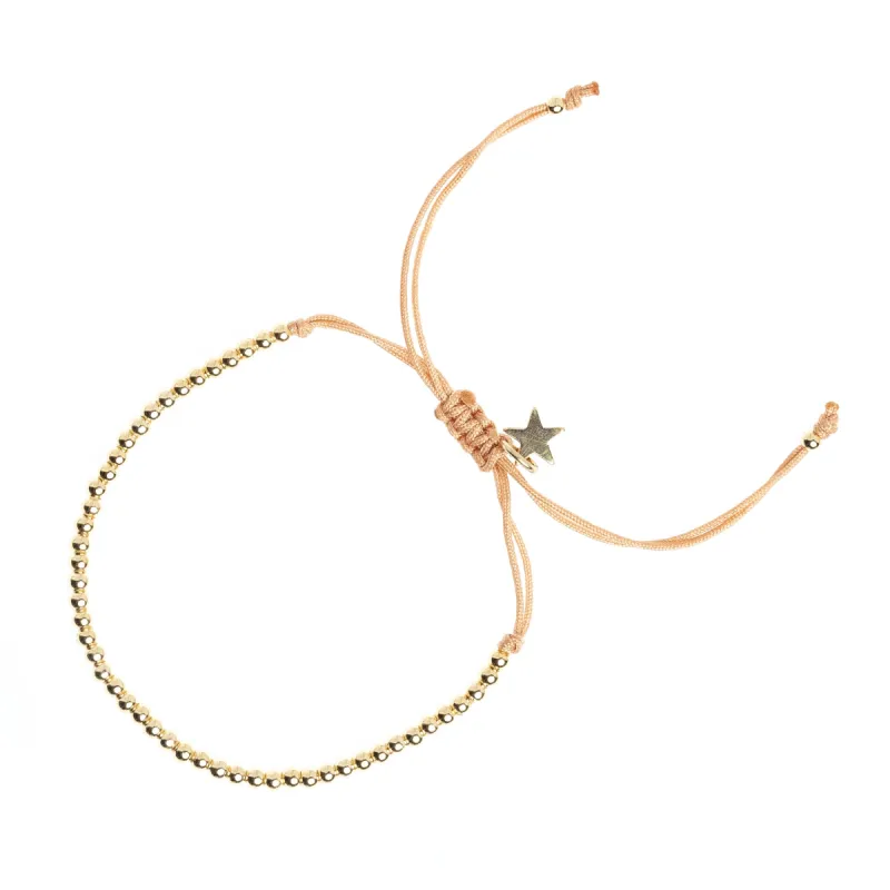 METAL BEAD BRACELET THIN CAMEL sold by DARK Department