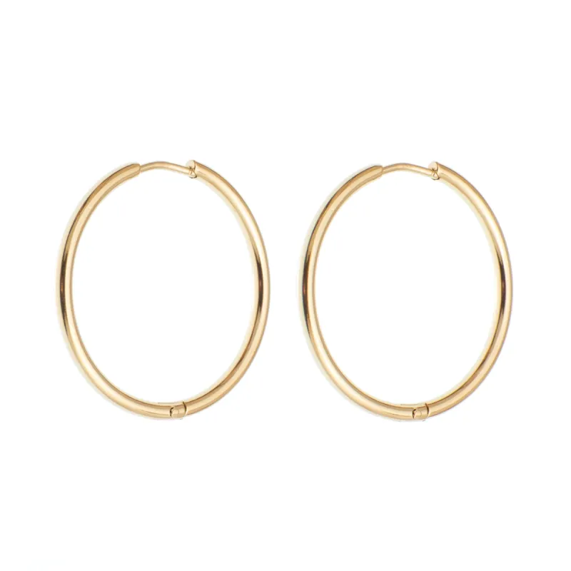 MEDIUM HOOP ROUND sold by DARK Department