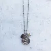 ANGEL COIN NECKLACE SILVER sold by DARK Department