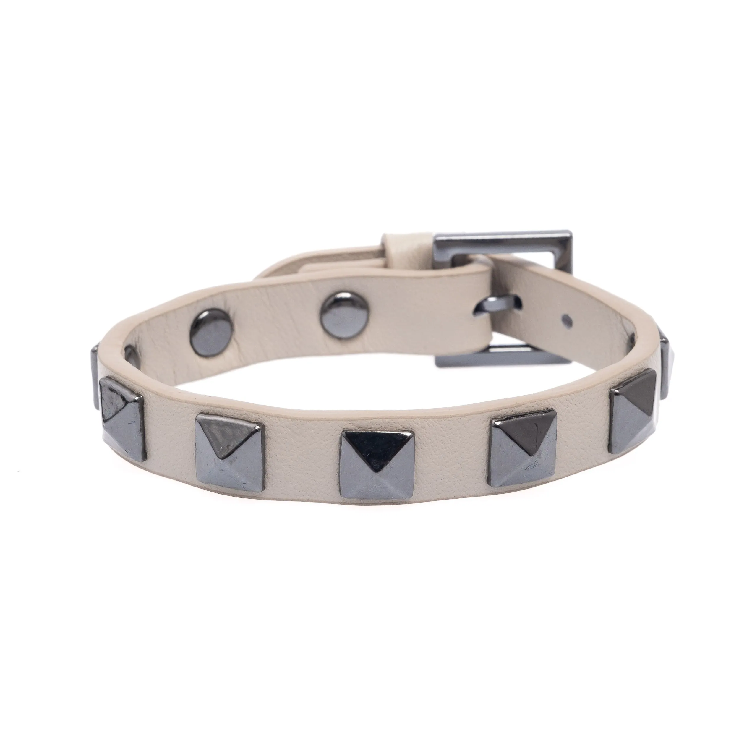 LEATHER STUD BRACELET SAND W/GUN sold by DARK Department