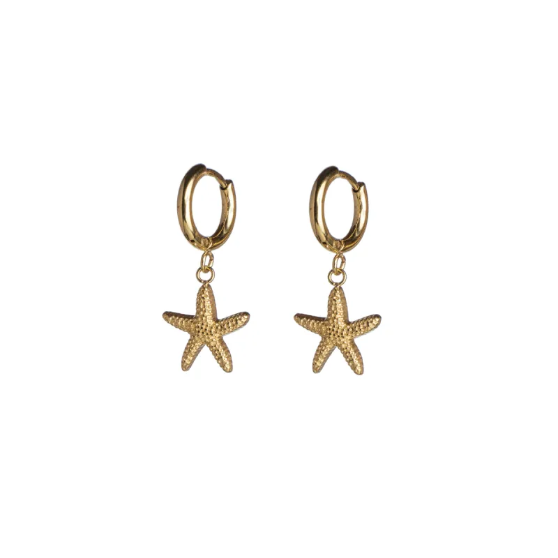 SEA STAR HOOP GOLD sold by DARK Department