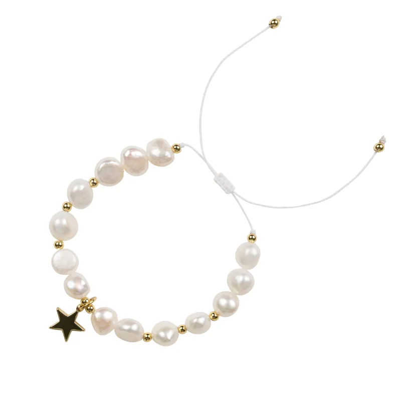 PEARL BEAD BRACELET 8 MM WHITE sold by DARK Department