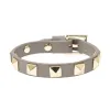 LEATHER STUD BRACELET LIGHT TAUPE sold by DARK Department