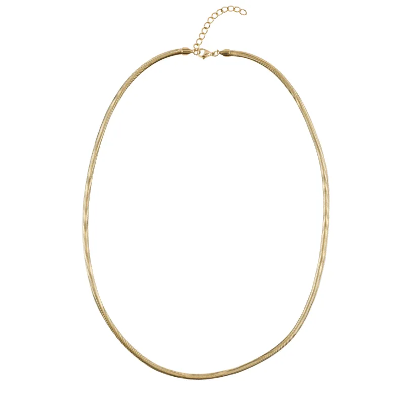 SNAKE CHAIN NECKLACE THIN GOLD 60 CM sold by DARK Department