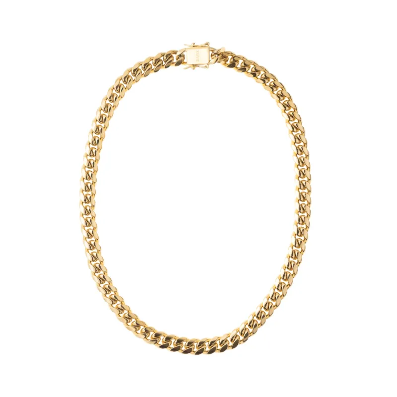 CUBAN CHAIN NECKLACE GOLD sold by DARK Department