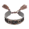 WOVEN FRIENDSHIP BRACELET - "XOXO" CAMEL sold by DARK Department