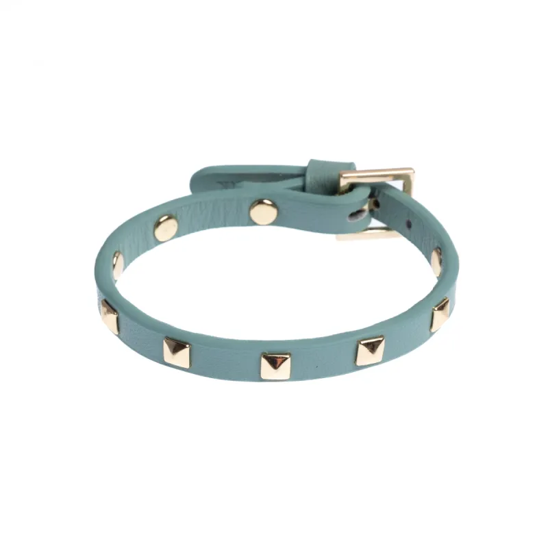 LEATHER STUD BRACELET MINI OCEAN sold by DARK Department