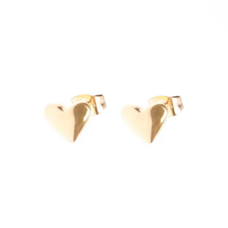 CHUNKY HEART STUD sold by DARK Department