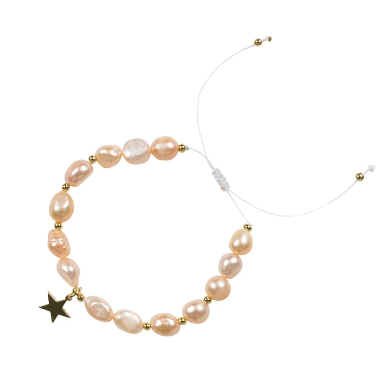 PEARL BEAD BRACELET 8 MM ROSE sold by DARK Department