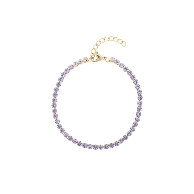 TENNIS CHAIN BRACELET 3 MM LAVENDEL sold by DARK Department