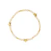 CRYSTAL BEAD BRACELET W/STAR & GOLD BEADS SPARKLED SAND sold by DARK Department