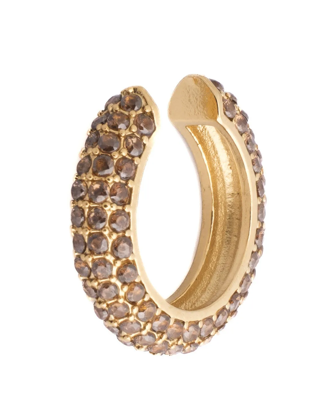 FULL BLING EAR CUFF SOFT BROWN sold by DARK Department