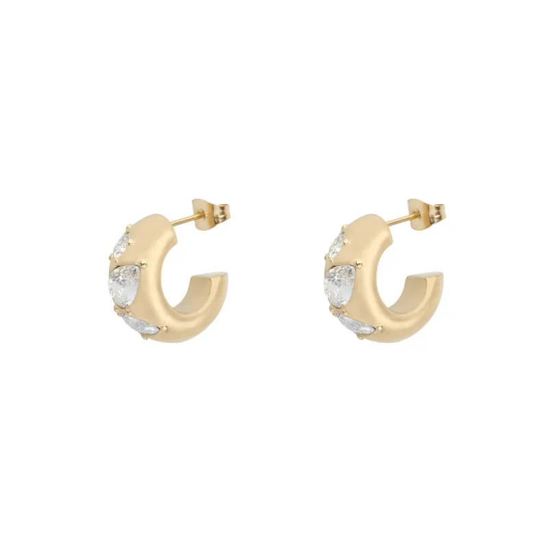 MULTISHAPED CRYSTAL CHUNKY CREOLE sold by DARK Department