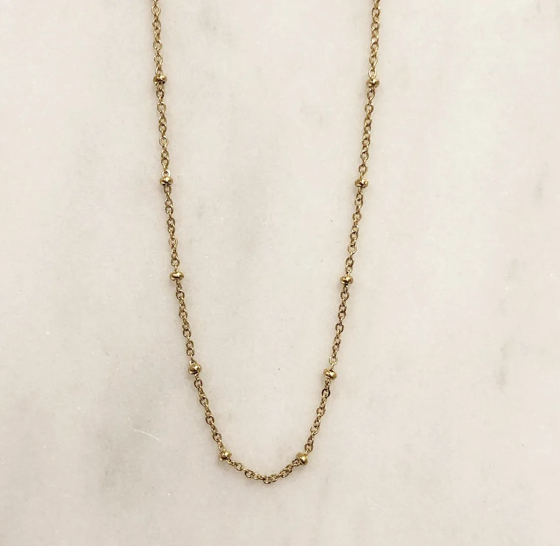 DOT CHAIN NECKLACE GOLD 80 CM sold by DARK Department product image thumbnail 2