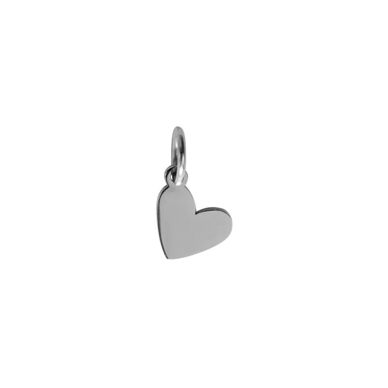 HEART CHARM SILVER sold by DARK Department
