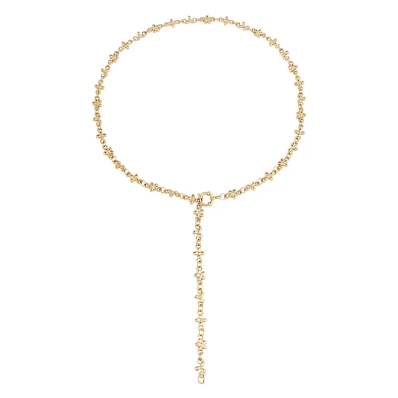 FLOWER CHAIN NECKLACE sold by DARK Department