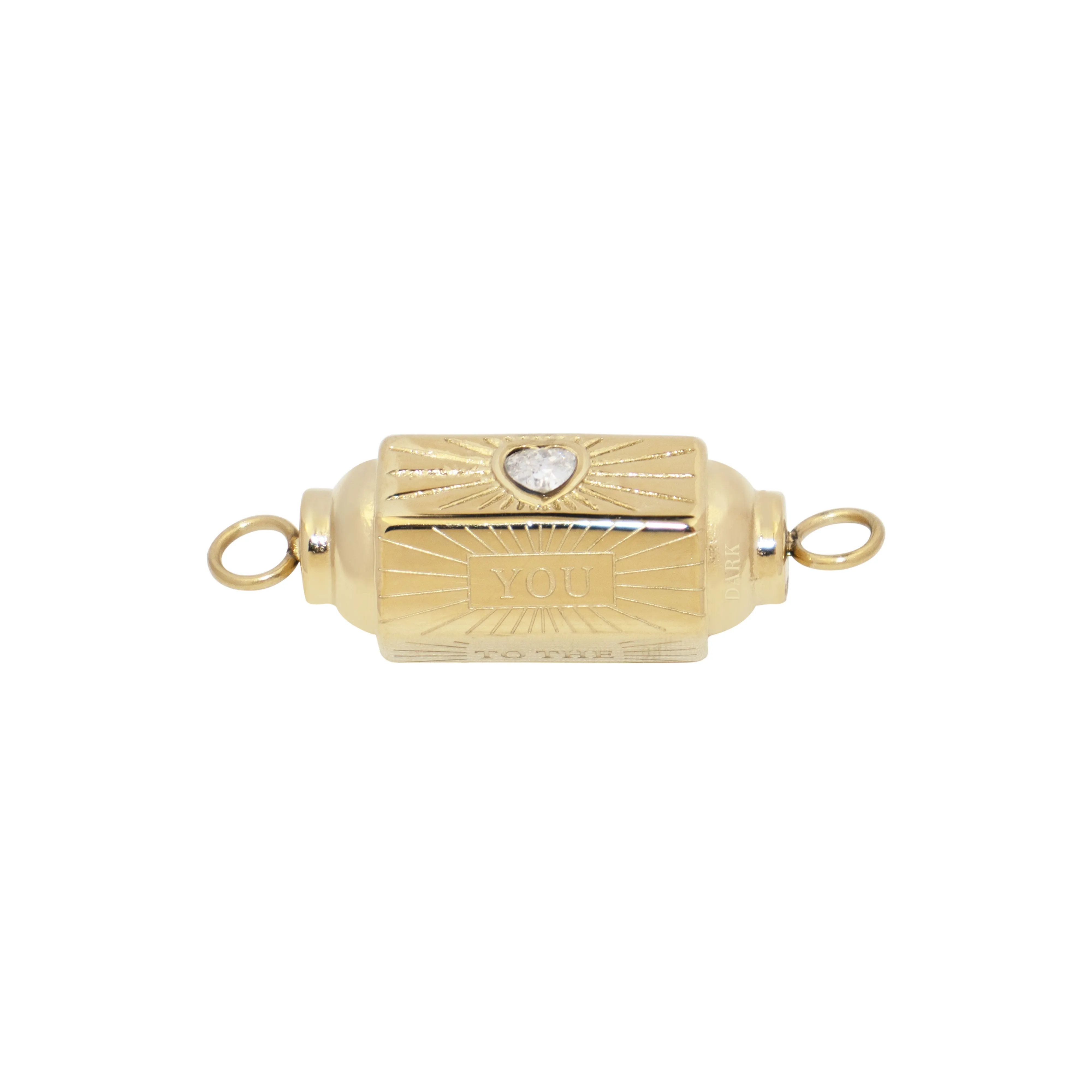 CRYSTAL HEART CHARM CONNECTOR LINK sold by DARK Department