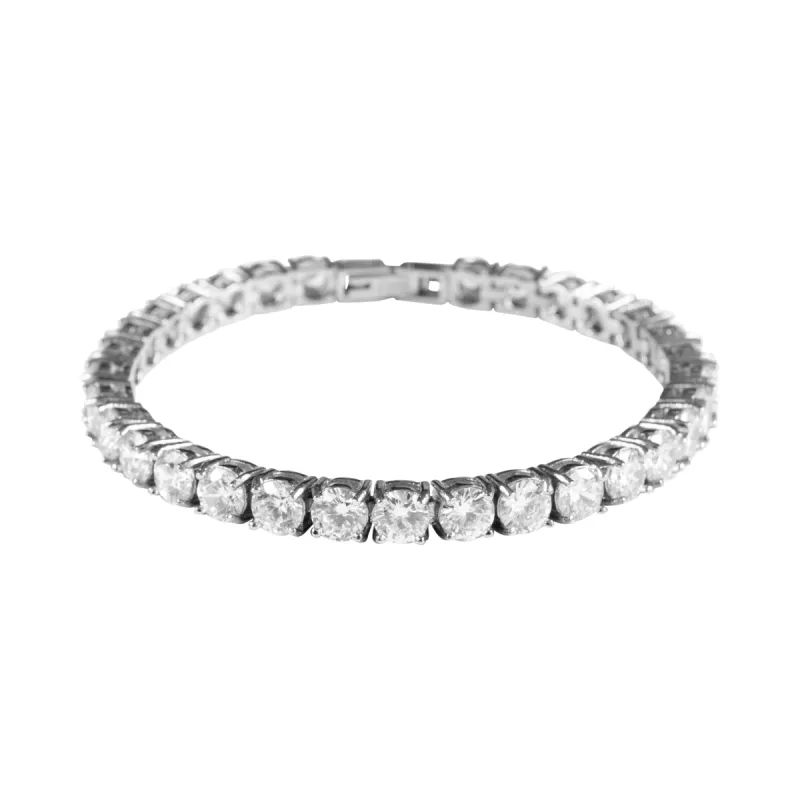 TENNIS BRACELET 5 MM SILVER sold by DARK Department