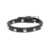 LEATHER STUD BRACELET MINI BLACK W/ SILVER sold by DARK Department