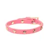 LEATHER STAR STUD BRACELET GERANIUM PINK sold by DARK Department