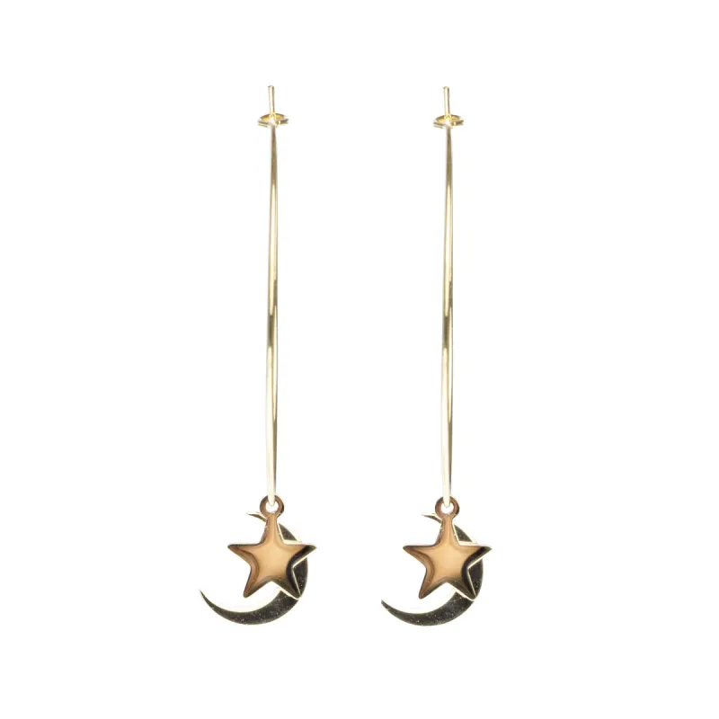 STAR MOON HOOPS sold by DARK Department
