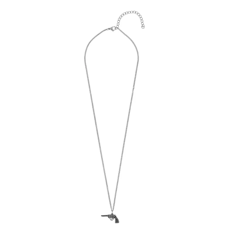 GUN NECKLACE SILVER sold by DARK Department