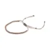 THREAD BRACELET METAL BEADS SILVER GREY SMALL sold by DARK Department