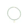 CRYSTAL BEAD BRACELET 4 MM SPARKLED PALE OCEAN GREEN sold by DARK Department