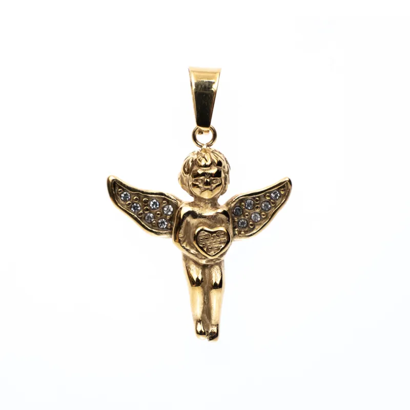 ANGEL CHARM W/CRYSTALS sold by DARK Department