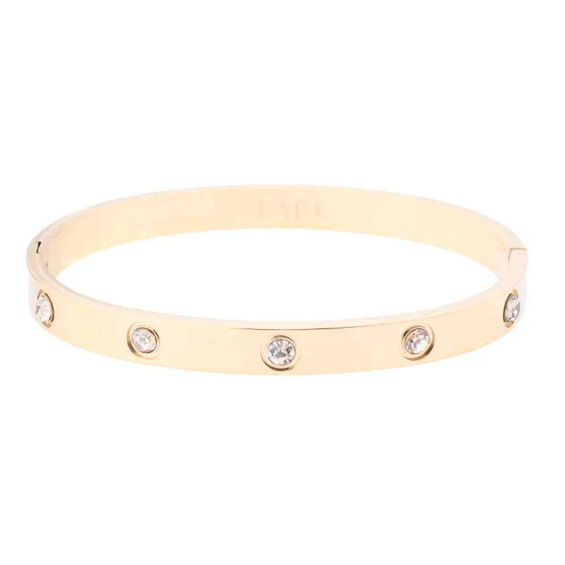 BIG DOT BANGLE CHAMPAGNE sold by DARK Department