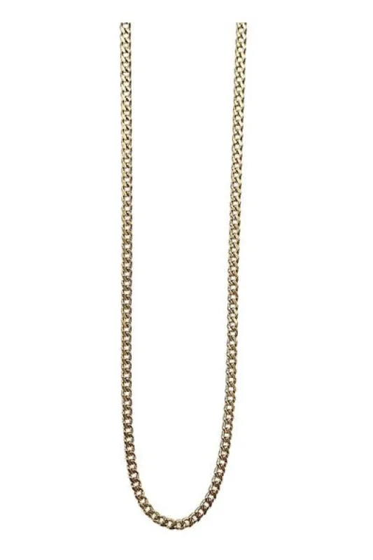 PLAIN CHAIN NECKLACE GOLD 50 CM sold by DARK Department