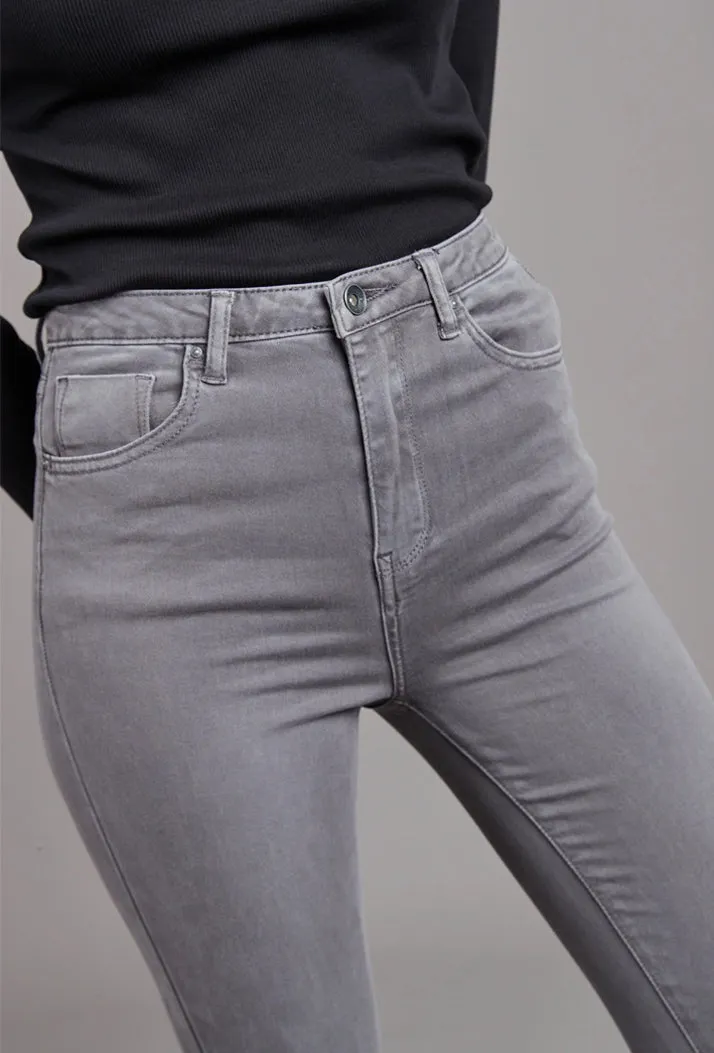 Toxik3 L185-160 High Waist Skinny Jeans - Grey sold by DB3 Online product image thumbnail 2