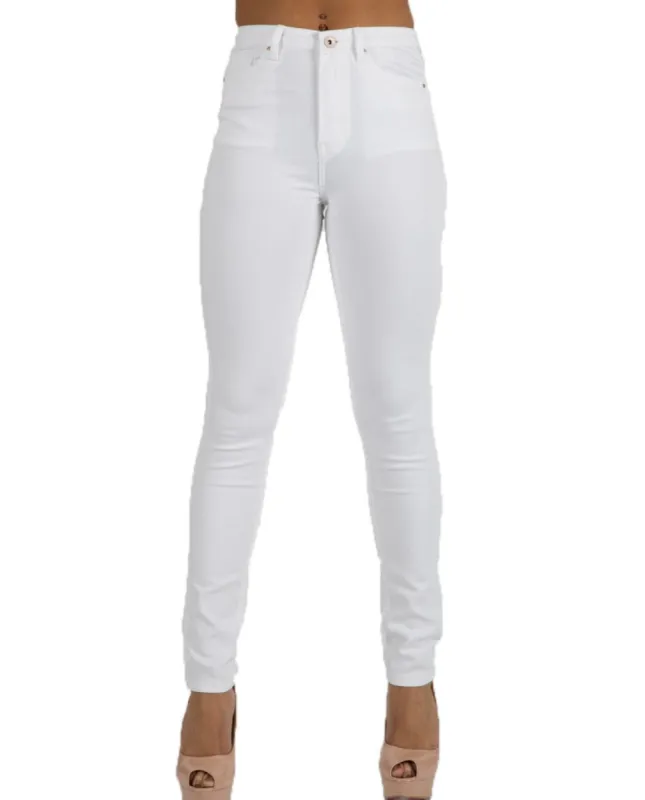 Toxik3 L185-9 High Waist Skinny Jeans - White sold by DB3 Online