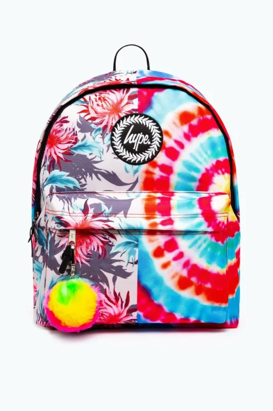 Hype Floral Tie Dye Backpack sold by DB3 Online
