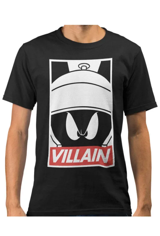 Looney Tunes Marvin the Martain Villain Adults T-Shirt - Black sold by DB3 Online