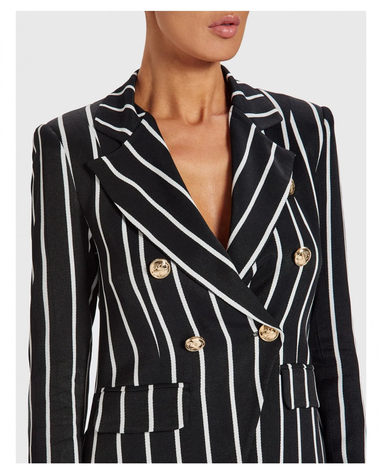 FOREVER UNIQUE CARA STRIPED BLAZER sold by DB3 Online product image thumbnail 4