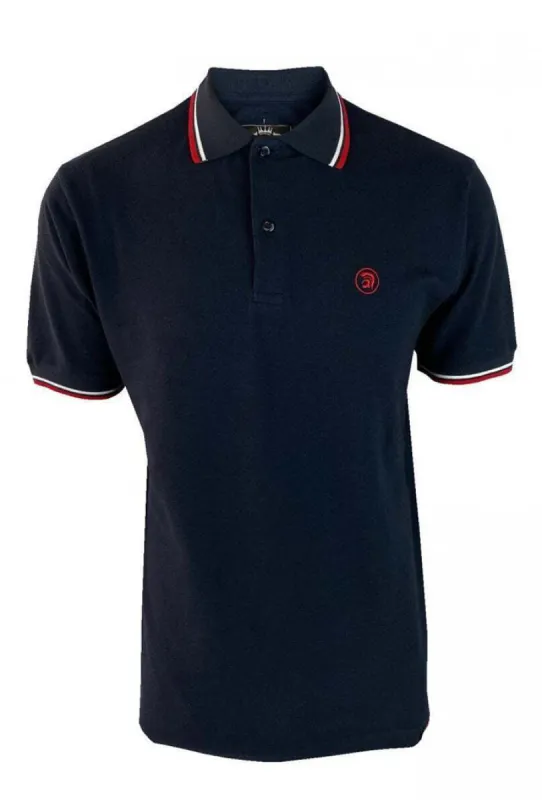 Trojan Twin-Tipped Pique Polo Shirt - Navy sold by DB3 Online