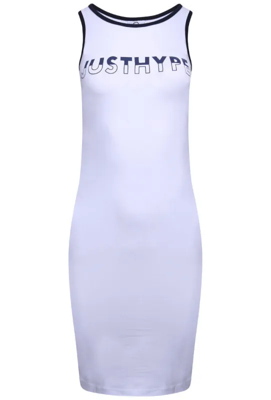 HYPE SPLIT LOGO SPORTS DRESS - WHITE/BLACK sold by DB3 Online