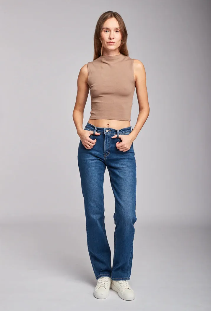 Toxik3 L21274-2 Regular Waist Straight Cut Jeans - Blue sold by DB3 Online