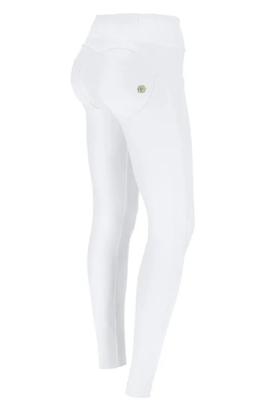 Freddy Faux Leather High-Rise WR.UP® Trousers - White made by Freddy