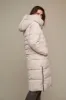 Rino & Pelle Keilafur Long Hooded Puffer Coat - Stone sold by DB3 Online