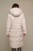 Rino & Pelle Keilafur Long Hooded Puffer Coat - Stone sold by DB3 Online