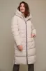 Rino & Pelle Keilafur Long Hooded Puffer Coat - Stone sold by DB3 Online