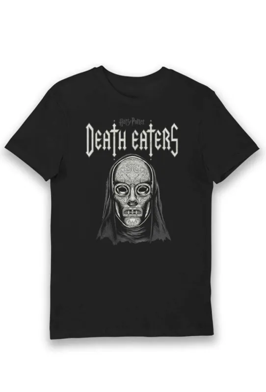 Harry Potter Death Eaters Mask Adults T-Shirt - Black sold by DB3 Online